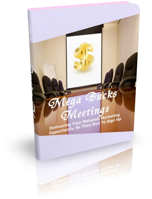 ✨ Mega Bucks Meetings – Master Resale Rights eBook – Exclusive PLR Content