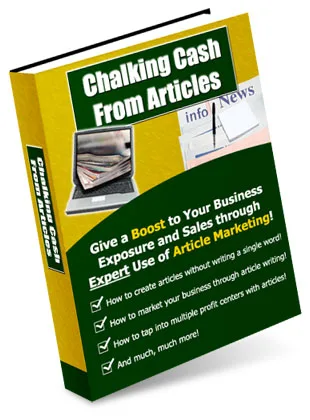 🎯 Chalking Cash From Articles – Master Resale Rights eBook – With Resell Rights