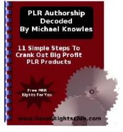 📖 PLR Authorship Decoded – with MRR – Instant Download