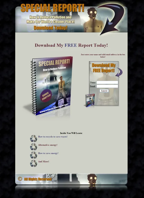 ⭐ Going Green Minisite – Graphics With Personal Use Rights – With Resell Rights