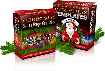🔥 Christmas Sales Page Graphics and Templates – MRR License – Exclusive PLR Content