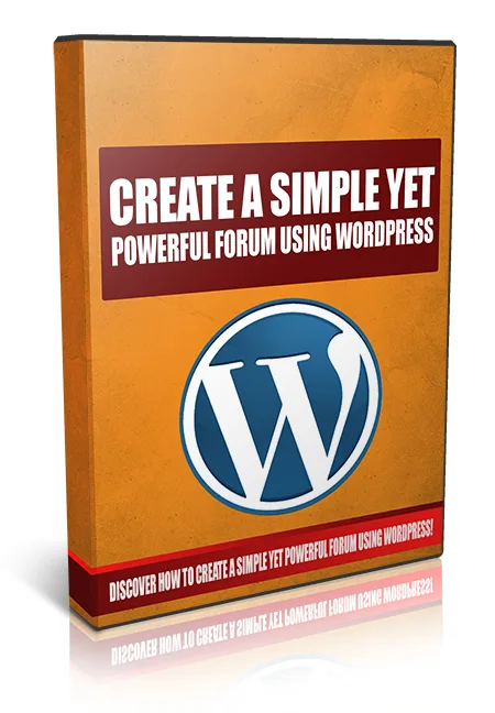 💡 Create a Simple Yet Powerful Forum Using WordPress – PLR – Complete Package