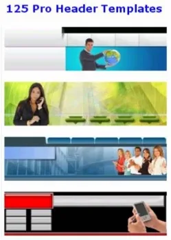 📖 125 Pro Header Templates – Master Resell License – Exclusive PLR Content