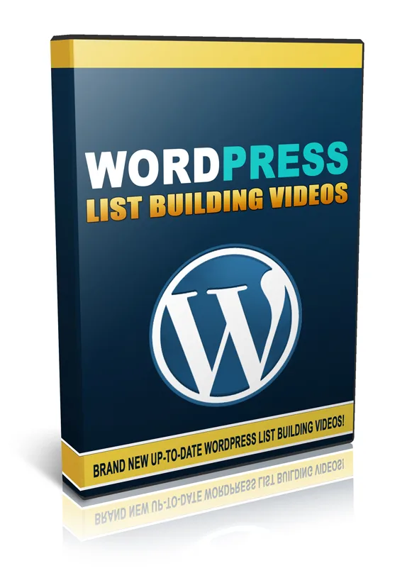 💡 WordPress List Building Videos – Personal Use Rights – High-Quality PLR