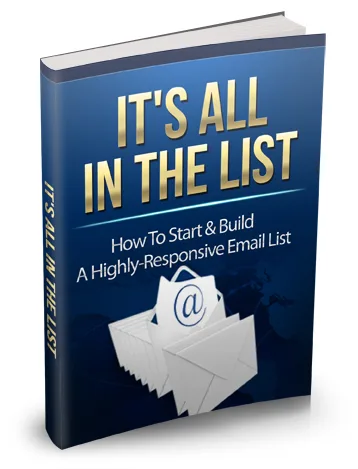 📖 It’s All in the List – Master Resale Rights eBook – Free PLR eBook