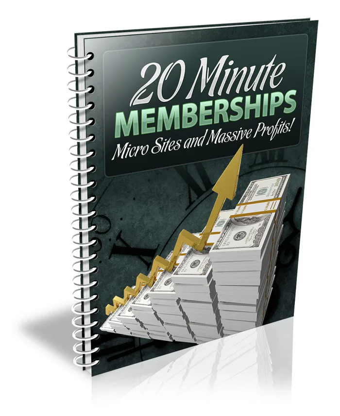🔥 20 Minute Memberships – Master Resale Rights eBook – Free PLR eBook