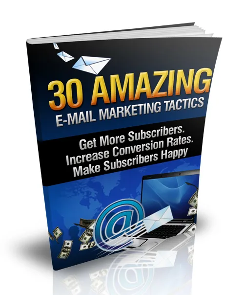🚀 30 Amazing E-Mail Marketing Tactics eBook with Master Resale – Ready to Download