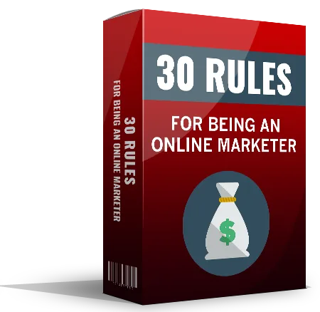 💡 30 Rules for Being an Online Marketer – MRR License – Ready to Download