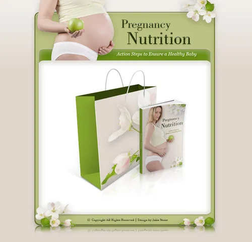 ✨ Pregnancy Nutrition Graphics Pack – Personal Use Rights – High-Quality PLR